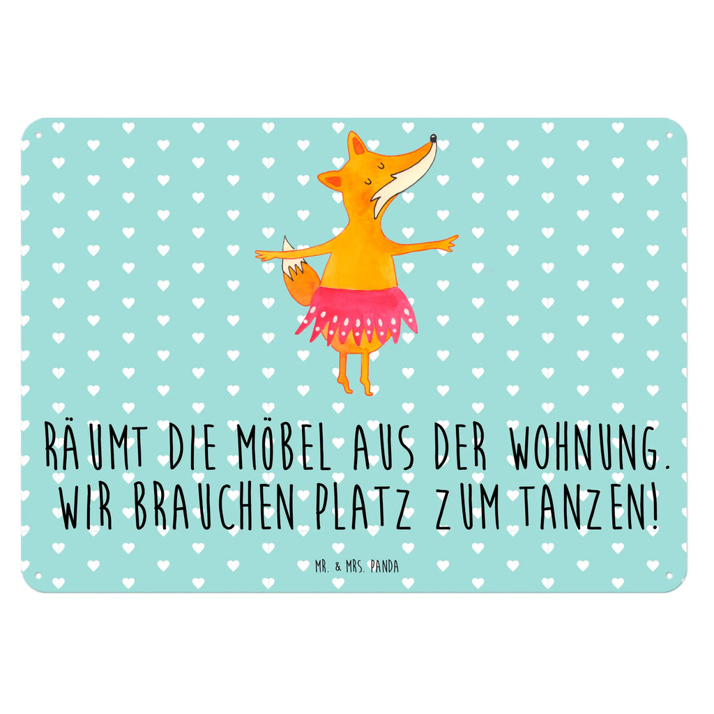 Blechschild Fuchs Ballerina Blechschild, Metallschild, Geschenk Schild, Schild, Magnet-Metall-Schild, Deko Schild, Wandschild, Wand-Dekoration, Türschild, Fuchs, Fuchs Spruch, Füchse, Füchsin, Ballerina, Ballett, Tänzerin, Tanzen, Party, Einladung, Geburtstag