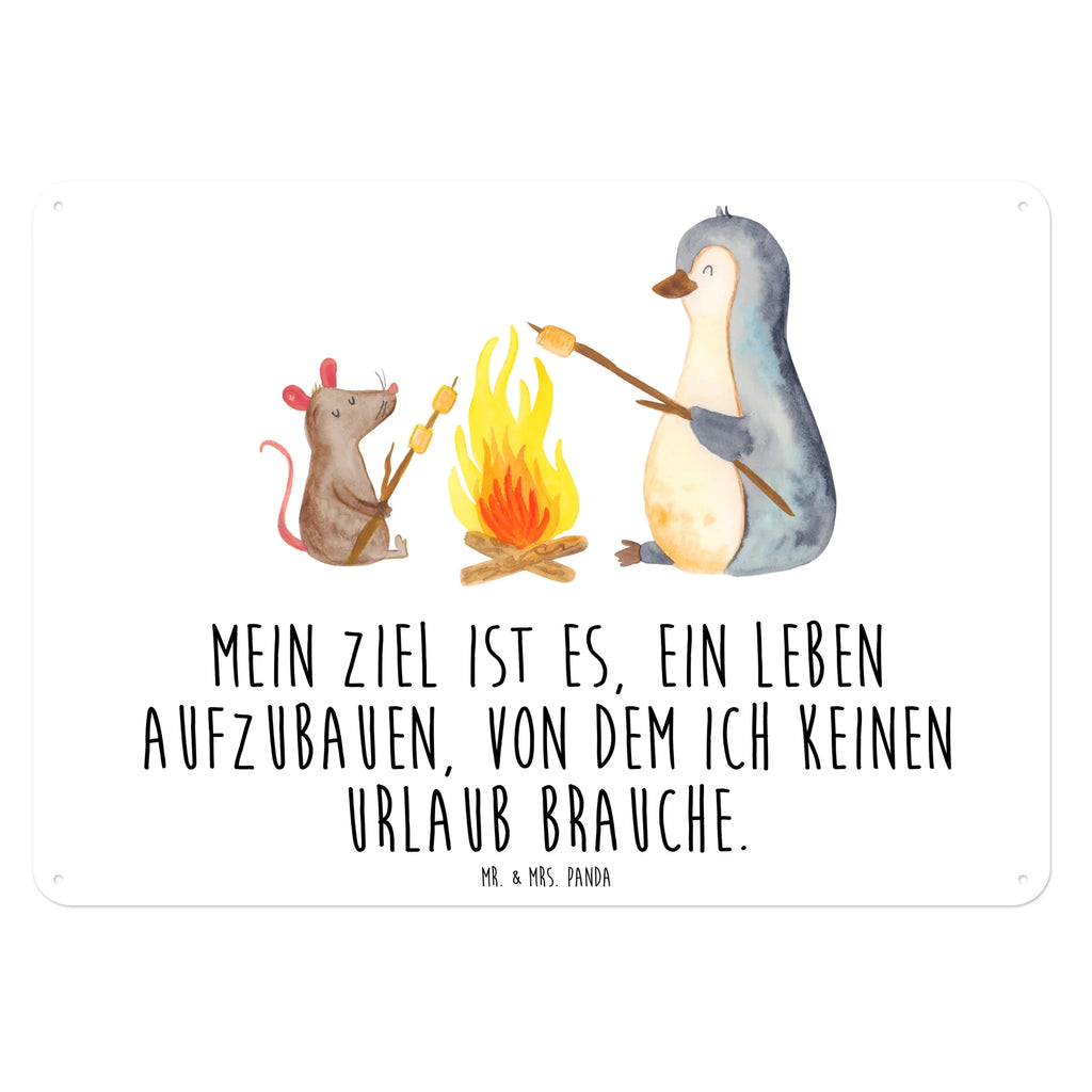 Blechschild Pinguin Lagerfeuer Blechschild, Metallschild, Geschenk Schild, Schild, Magnet-Metall-Schild, Deko Schild, Wandschild, Wand-Dekoration, Türschild, Pinguin, Maus, Pinguine, Lagerfeuer, Leben, Arbeit, Job, Motivation, Büro, Büroalltag, Lebensspruch, Lebensmotivation, Neustart, Liebe, grillen, Feuer, Marshmallows