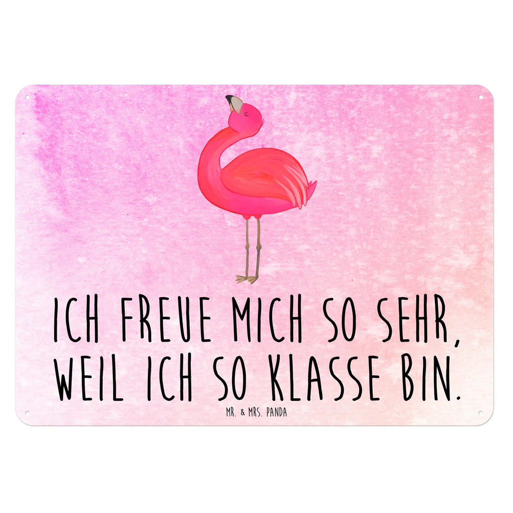 Blechschild Flamingo Stolz Blechschild, Metallschild, Geschenk Schild, Schild, Magnet-Metall-Schild, Deko Schild, Wandschild, Wand-Dekoration, Türschild, Flamingo, stolz, Freude, Selbstliebe, Selbstakzeptanz, Freundin, beste Freundin, Tochter, Mama, Schwester