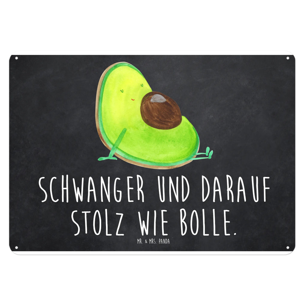 Blechschild Avocado Schwangerschaft Blechschild, Metallschild, Geschenk Schild, Schild, Magnet-Metall-Schild, Deko Schild, Wandschild, Wand-Dekoration, Türschild, Avocado, Veggie, Vegan, Gesund, schwanger, Schwangerschaft, Babyparty, Babyshower