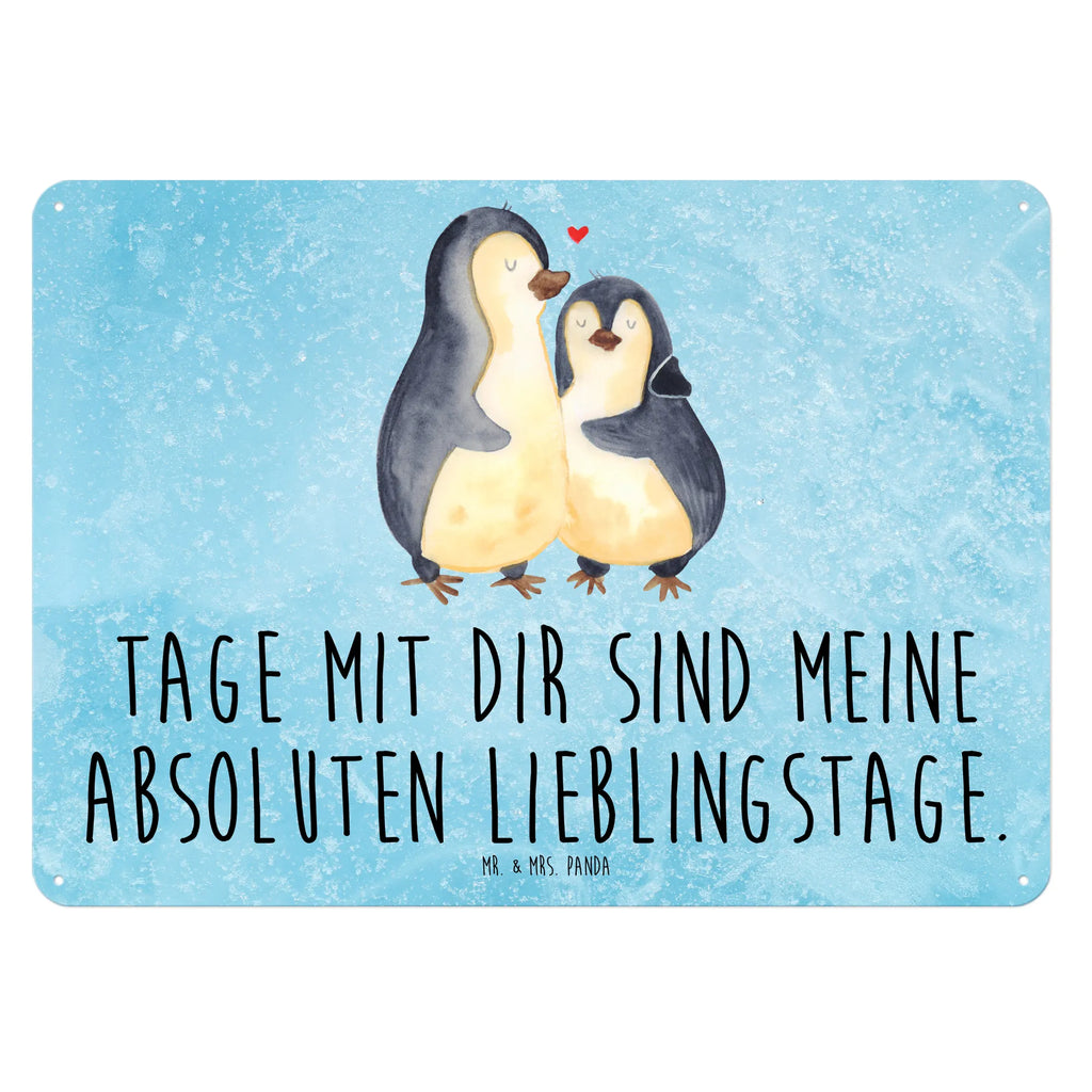 Blechschild Pinguin umarmend Blechschild, Metallschild, Geschenk Schild, Schild, Magnet-Metall-Schild, Deko Schild, Wandschild, Wand-Dekoration, Türschild, Pinguin, Liebe, Liebespaar, Liebesbeweis, Liebesgeschenk, Verlobung, Jahrestag, Hochzeitstag, Hochzeit, Hochzeitsgeschenk