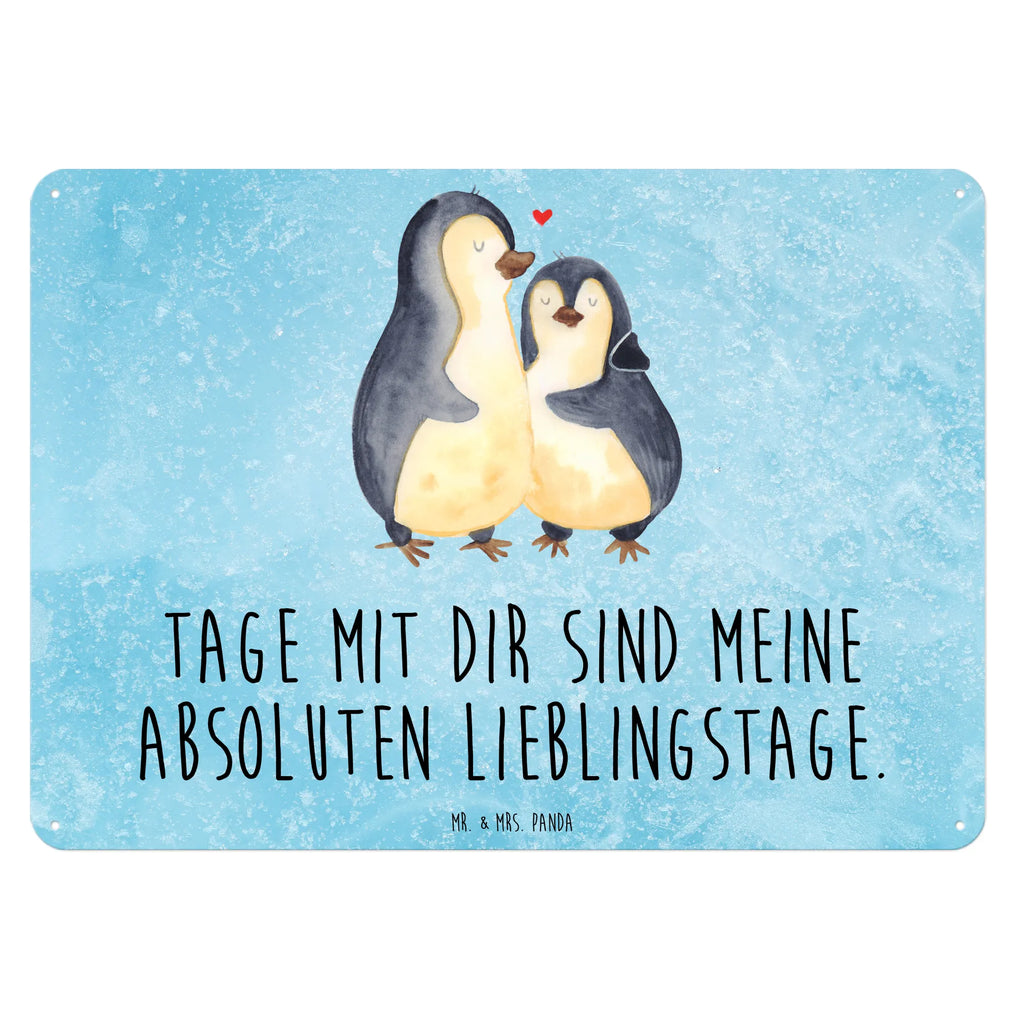 Blechschild Pinguin umarmend Blechschild, Metallschild, Geschenk Schild, Schild, Magnet-Metall-Schild, Deko Schild, Wandschild, Wand-Dekoration, Türschild, Pinguin, Liebe, Liebespaar, Liebesbeweis, Liebesgeschenk, Verlobung, Jahrestag, Hochzeitstag, Hochzeit, Hochzeitsgeschenk