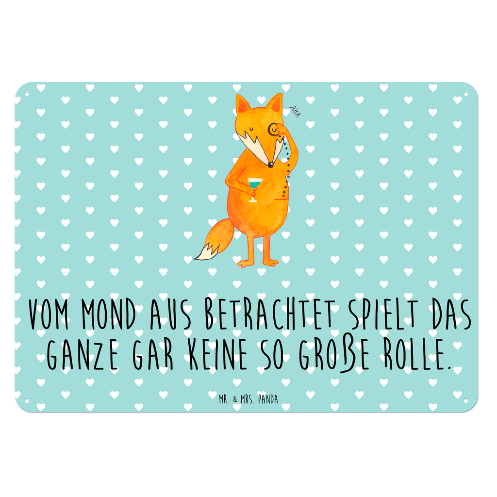 Blechschild Fuchs Lord Blechschild, Metallschild, Geschenk Schild, Schild, Magnet-Metall-Schild, Deko Schild, Wandschild, Wand-Dekoration, Türschild, Fuchs, Füchse, tröstende Worte, Spruch lustig, Liebeskummer Geschenk, Motivation Spruch, Problemlösung