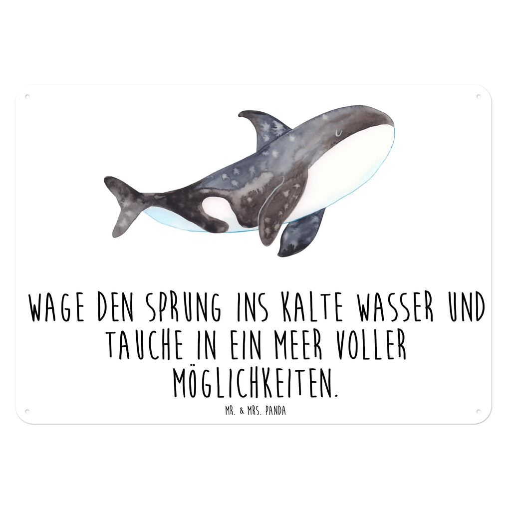 Blechschild Orca Blechschild, Metallschild, Geschenk Schild, Schild, Magnet-Metall-Schild, Deko Schild, Wandschild, Wand-Dekoration, Türschild, Meerestiere, Meer, Urlaub, Orca, Orcas, Killerwal, Wal, Möglichkeiten, Büro, Arbeit, Motivation, Selbstliebe, Neustart, Startup