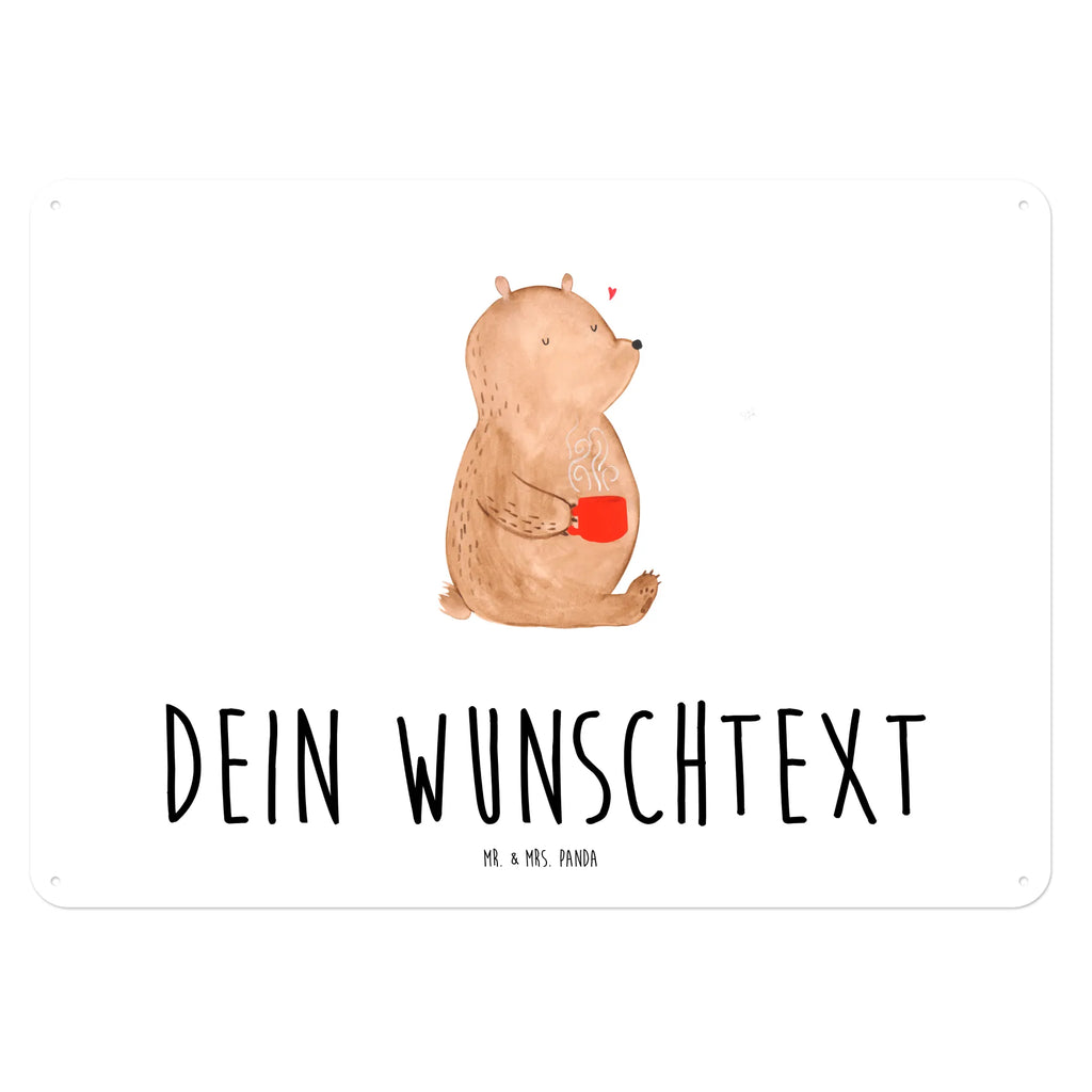 Personalisiertes Blechschild Bär Morgenkaffee Blechschild, Metallschild, Geschenk Schild, Schild, Magnet-Metall-Schild, Deko Schild, Wandschild, Wand-Dekoration, Türschild, Liebe, Partner, Freund, Freundin, Ehemann, Ehefrau, Heiraten, Verlobung, Heiratsantrag, Liebesgeschenk, Jahrestag, Hocheitstag, Valentinstag, Geschenk für Frauen, Hochzeitstag, Mitbringsel, Geschenk für Freundin, Geschenk für Partner, Liebesbeweis, für Männer, für Ehemann