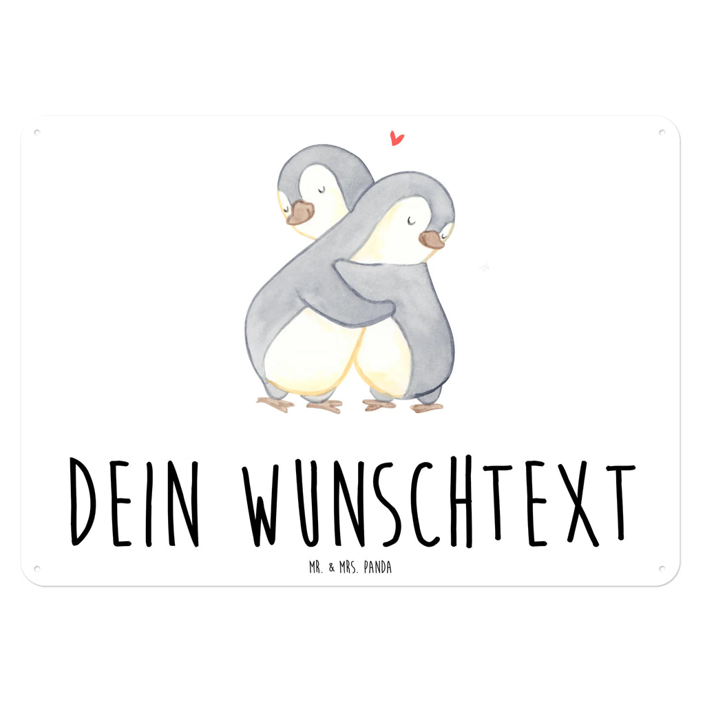 Personalisiertes Blechschild Pinguine Kuscheln Blechschild, Metallschild, Geschenk Schild, Schild, Magnet-Metall-Schild, Deko Schild, Wandschild, Wand-Dekoration, Türschild, Liebe, Partner, Freund, Freundin, Ehemann, Ehefrau, Heiraten, Verlobung, Heiratsantrag, Liebesgeschenk, Jahrestag, Hocheitstag, Valentinstag, Geschenk für Frauen, Hochzeitstag, Mitbringsel, Geschenk für Freundin, Geschenk für Partner, Liebesbeweis, für Männer, für Ehemann