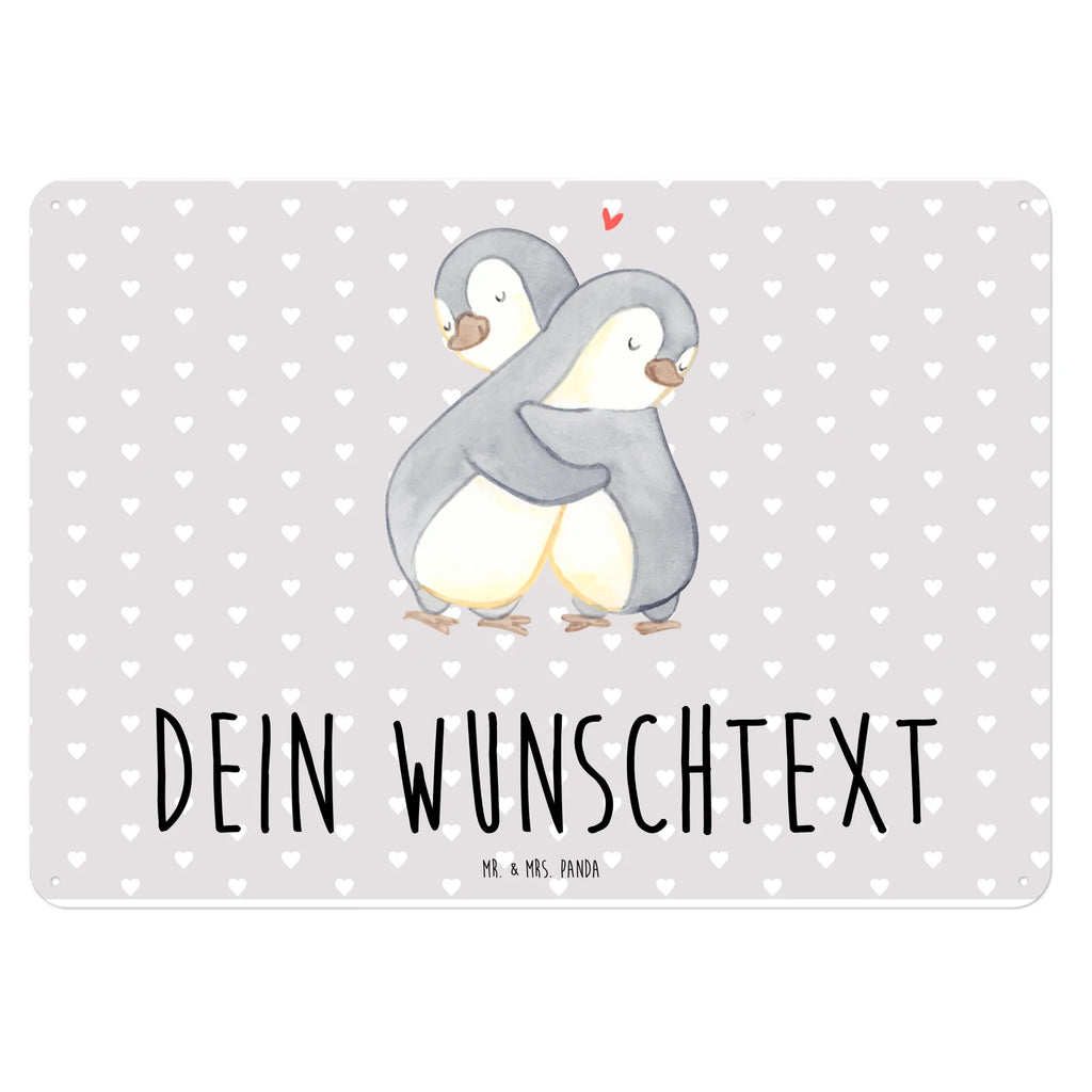 Personalisiertes Blechschild Pinguine Kuscheln Blechschild, Metallschild, Geschenk Schild, Schild, Magnet-Metall-Schild, Deko Schild, Wandschild, Wand-Dekoration, Türschild, Liebe, Partner, Freund, Freundin, Ehemann, Ehefrau, Heiraten, Verlobung, Heiratsantrag, Liebesgeschenk, Jahrestag, Hocheitstag, Valentinstag, Geschenk für Frauen, Hochzeitstag, Mitbringsel, Geschenk für Freundin, Geschenk für Partner, Liebesbeweis, für Männer, für Ehemann