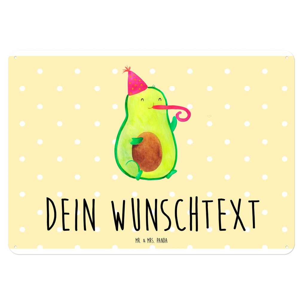 Personalisiertes Blechschild Avocado Birthday Blechschild, Metallschild, Geschenk Schild, Schild, Magnet-Metall-Schild, Deko Schild, Wandschild, Wand-Dekoration, Türschild, Avocado, Veggie, Vegan, Gesund