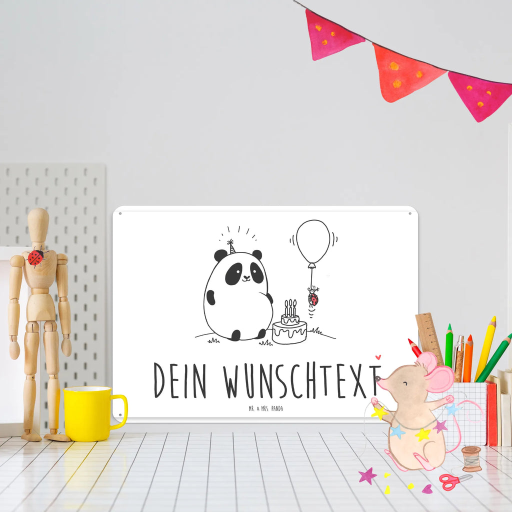 Personalisiertes Blechschild Easy & Peasy Happy Birthday Blechschild, Metallschild, Geschenk Schild, Schild, Magnet-Metall-Schild, Deko Schild, Wandschild, Wand-Dekoration, Türschild