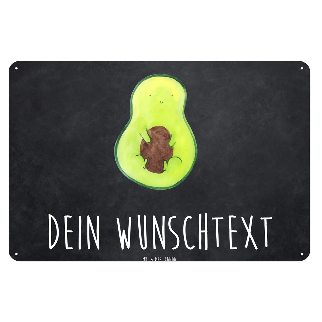 Personalisiertes Blechschild Avocado Kern Blechschild, Metallschild, Geschenk Schild, Schild, Magnet-Metall-Schild, Deko Schild, Wandschild, Wand-Dekoration, Türschild, Avocado, Veggie, Vegan, Gesund, Avokado, Avocadokern, Kern, Pflanze, Spruch Leben