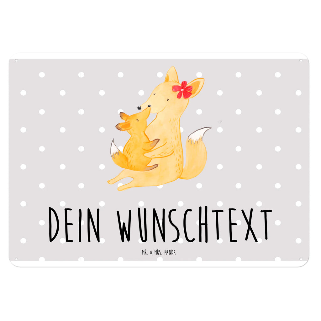 Personalisiertes Blechschild Fuchs Mama Blechschild, Metallschild, Geschenk Schild, Schild, Magnet-Metall-Schild, Deko Schild, Wandschild, Wand-Dekoration, Türschild, Familie, Vatertag, Muttertag, Bruder, Schwester, Mama, Papa, Oma, Opa, Mutter, Tochter, Lieblingstochter, Beste Tochter, Geschenk