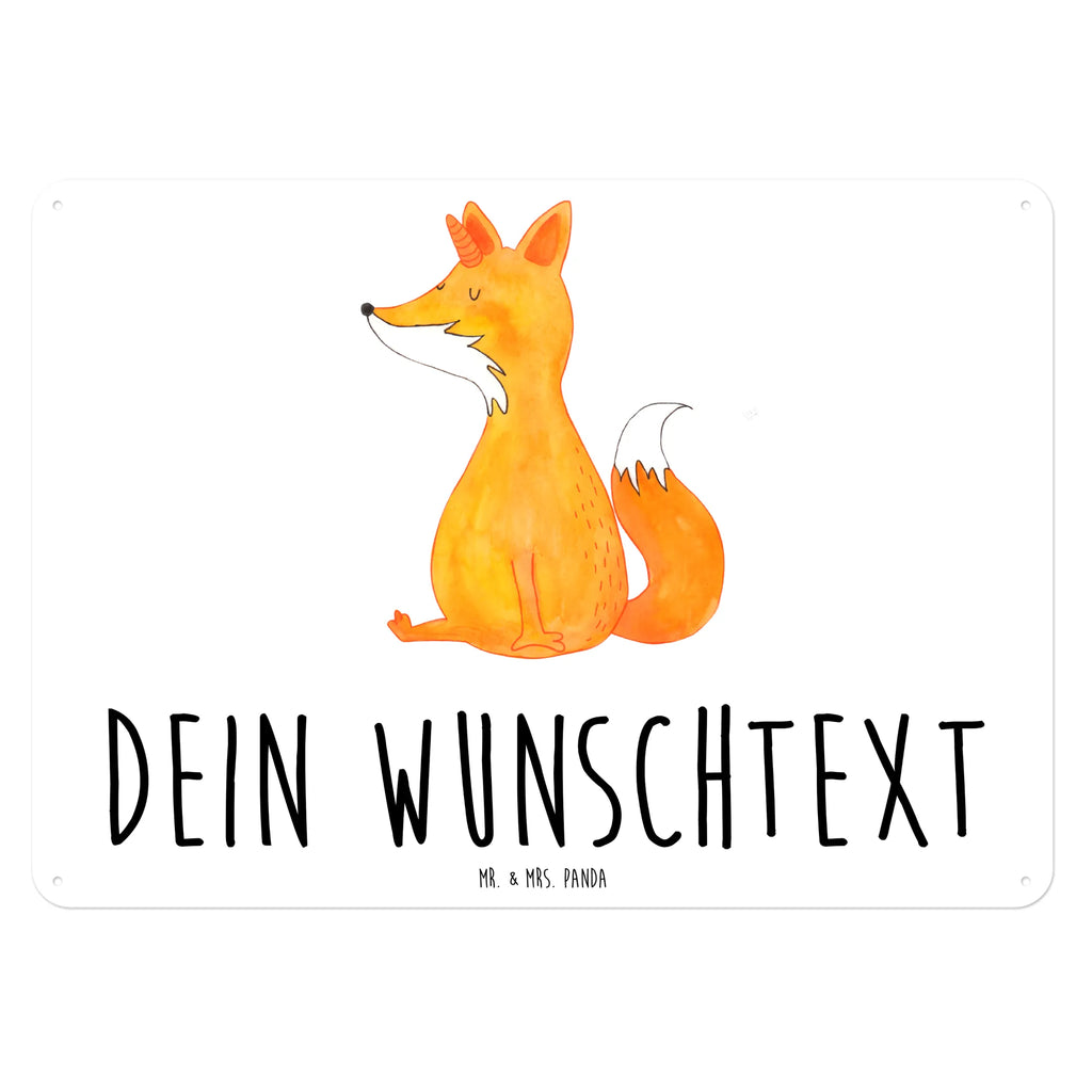 Personalisiertes Blechschild Einhorn Wunsch Blechschild, Metallschild, Geschenk Schild, Schild, Magnet-Metall-Schild, Deko Schild, Wandschild, Wand-Dekoration, Türschild, Einhorn, Einhörner, Einhorn Deko, Pegasus, Unicorn, Fuchs, Unicorns, Fuchshörnchen, Fuchshorn, Foxycorn, Füchse