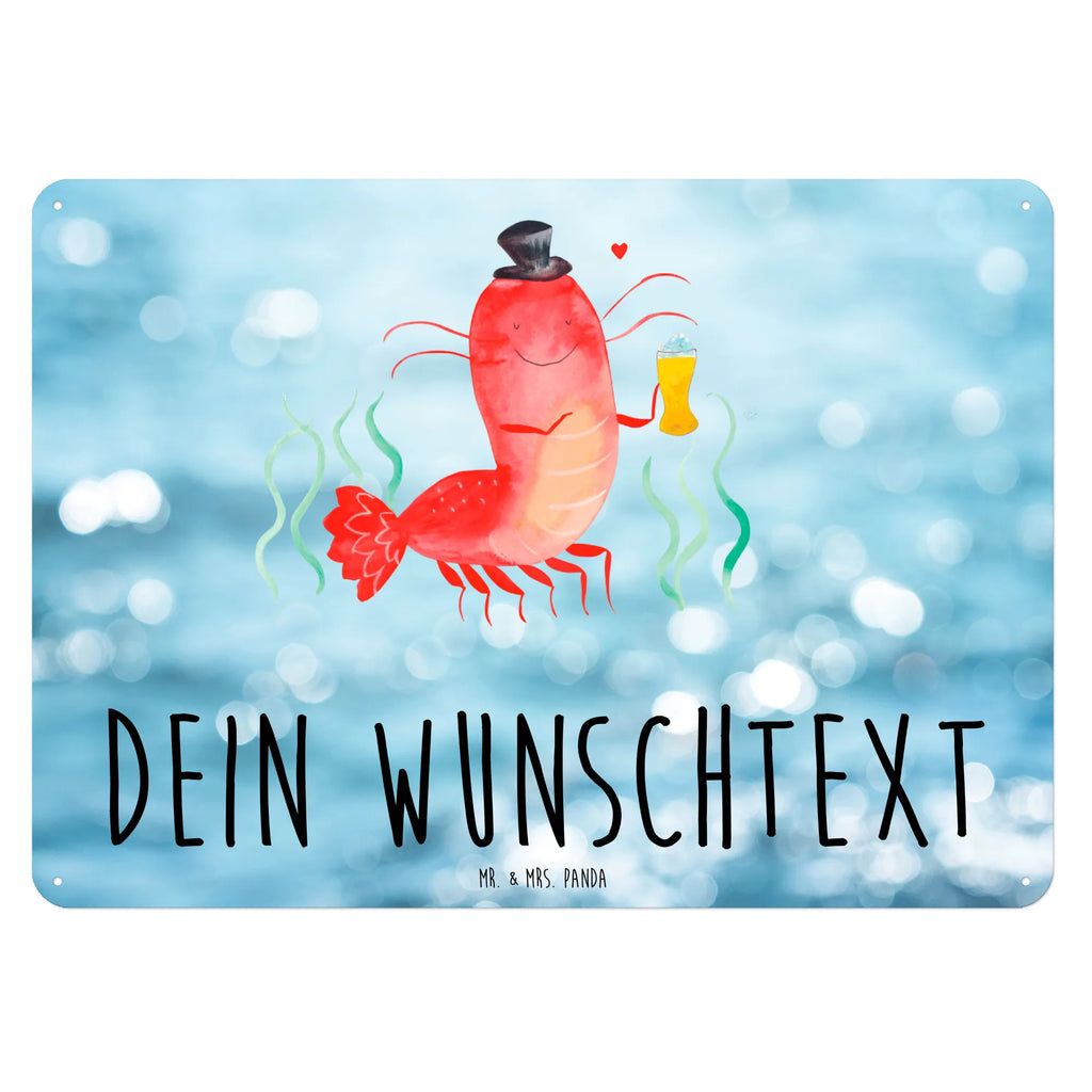 Personalisiertes Blechschild Hummer mit Weizen Blechschild, Metallschild, Geschenk Schild, Schild, Magnet-Metall-Schild, Deko Schild, Wandschild, Wand-Dekoration, Türschild, Meerestiere, Meer, Urlaub, Garnele, Garnelen, Bier, Kochen, Männerhaushalt, Junggeselle, Junggesellin, Bierliebhaber, Kneipe, Gasthaus, Wirtschaft