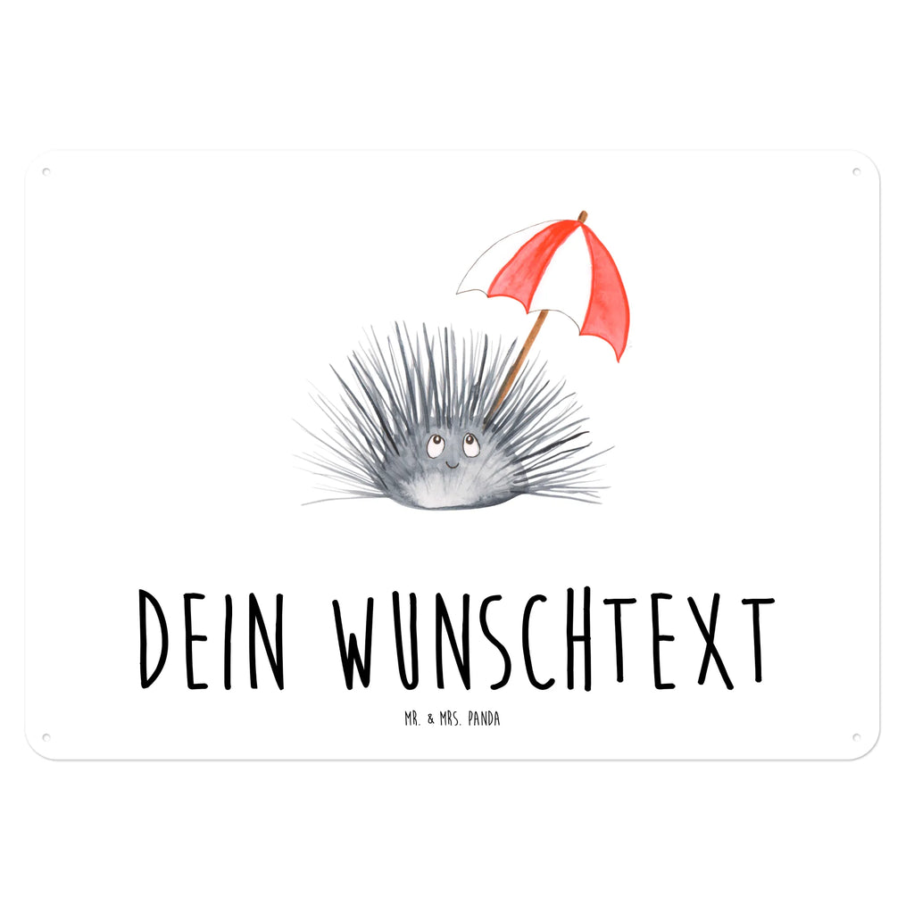 Personalisiertes Blechschild Seeigel Blechschild, Metallschild, Geschenk Schild, Schild, Magnet-Metall-Schild, Deko Schild, Wandschild, Wand-Dekoration, Türschild, Meerestiere, Meer, Urlaub, Seeigel, Achtsamkeit, Selbstakzeptanz, Selbstliebe, Hier und Jetzt, Leben, Lebe