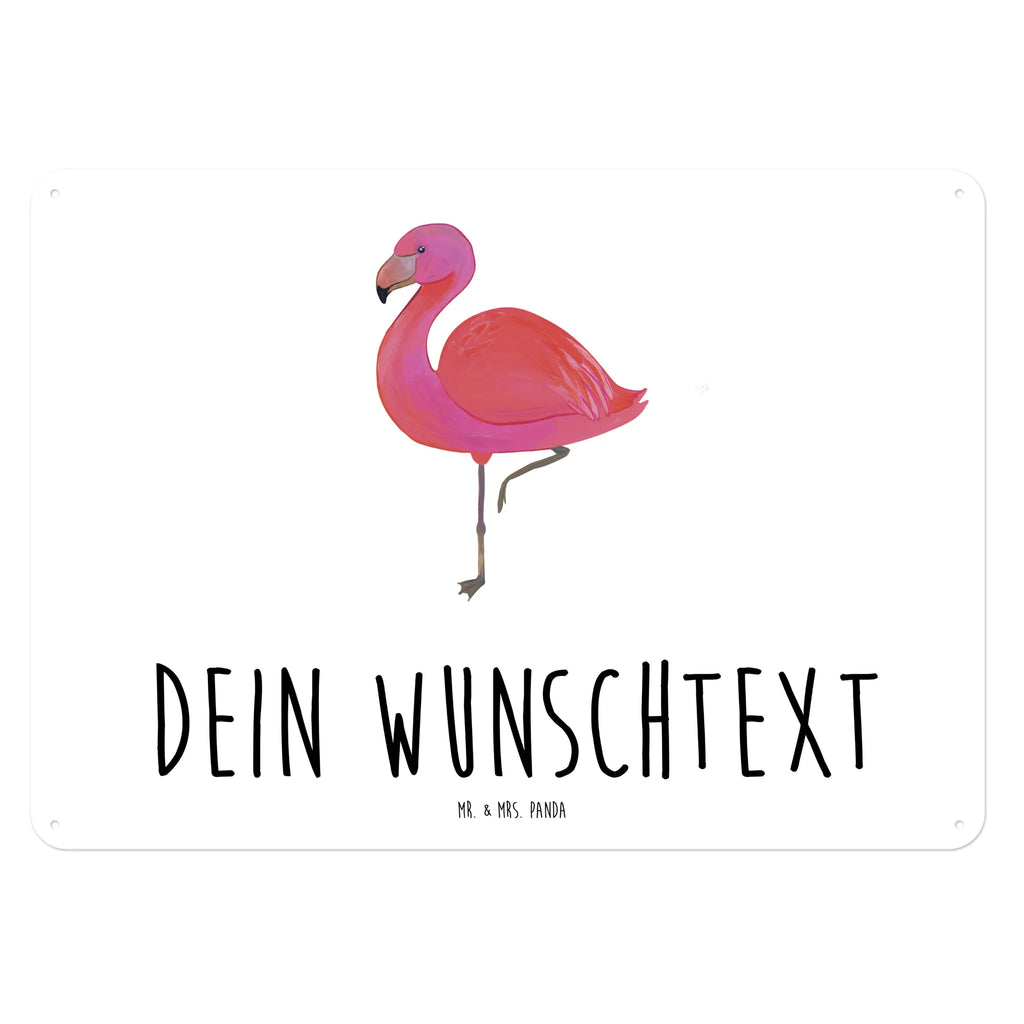 Personalisiertes Blechschild Flamingo classic Blechschild, Metallschild, Geschenk Schild, Schild, Magnet-Metall-Schild, Deko Schild, Wandschild, Wand-Dekoration, Türschild, Flamingo, Einzigartig, Selbstliebe, Stolz, ich, für mich, Spruch, Freundin, Freundinnen, Außenseiter, Sohn, Tochter, Geschwister