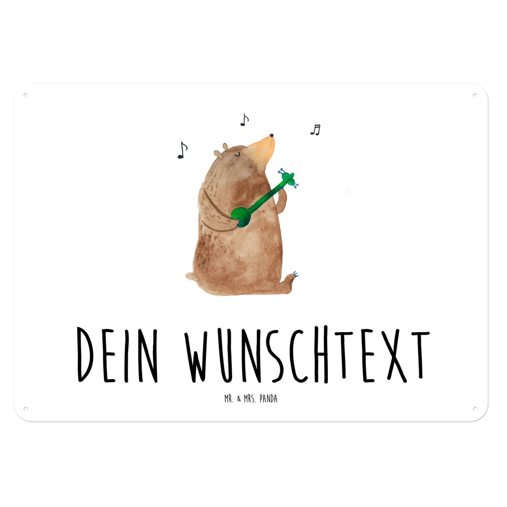 Personalisiertes Blechschild Bär Lied Blechschild, Metallschild, Geschenk Schild, Schild, Magnet-Metall-Schild, Deko Schild, Wandschild, Wand-Dekoration, Türschild, Bär, Teddy, Teddybär, Bärchen, Bear, Liebeslied, Lied, Song, Valentinstag, Valentine, Geschenk, Partner, Liebe, Freundin, Frau, Herz, Spruch