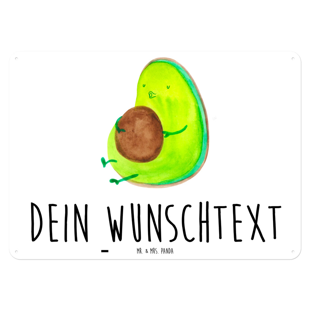 Personalisiertes Blechschild Avocado pfeift Blechschild, Metallschild, Geschenk Schild, Schild, Magnet-Metall-Schild, Deko Schild, Wandschild, Wand-Dekoration, Türschild, Avocado, Veggie, Vegan, Gesund, Diät, Abnehmen, Ernährung, dick sein