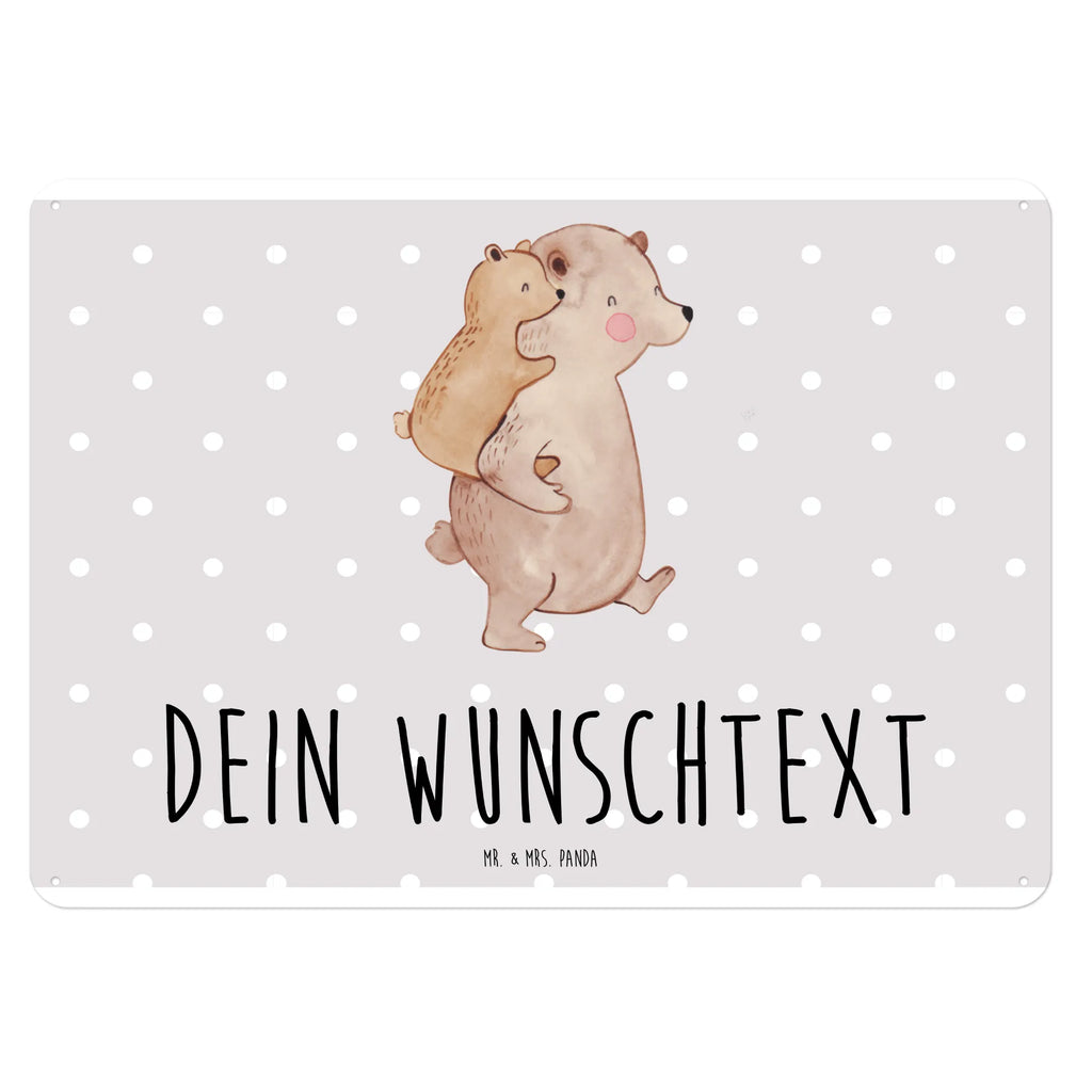 Personalisiertes Blechschild Papa Bär Blechschild, Metallschild, Geschenk Schild, Schild, Magnet-Metall-Schild, Deko Schild, Wandschild, Wand-Dekoration, Türschild, Familie, Vatertag, Muttertag, Bruder, Schwester, Mama, Papa, Oma, Opa, Geschenk, Vater, Papi, Vati, Onkel, Geburtstag