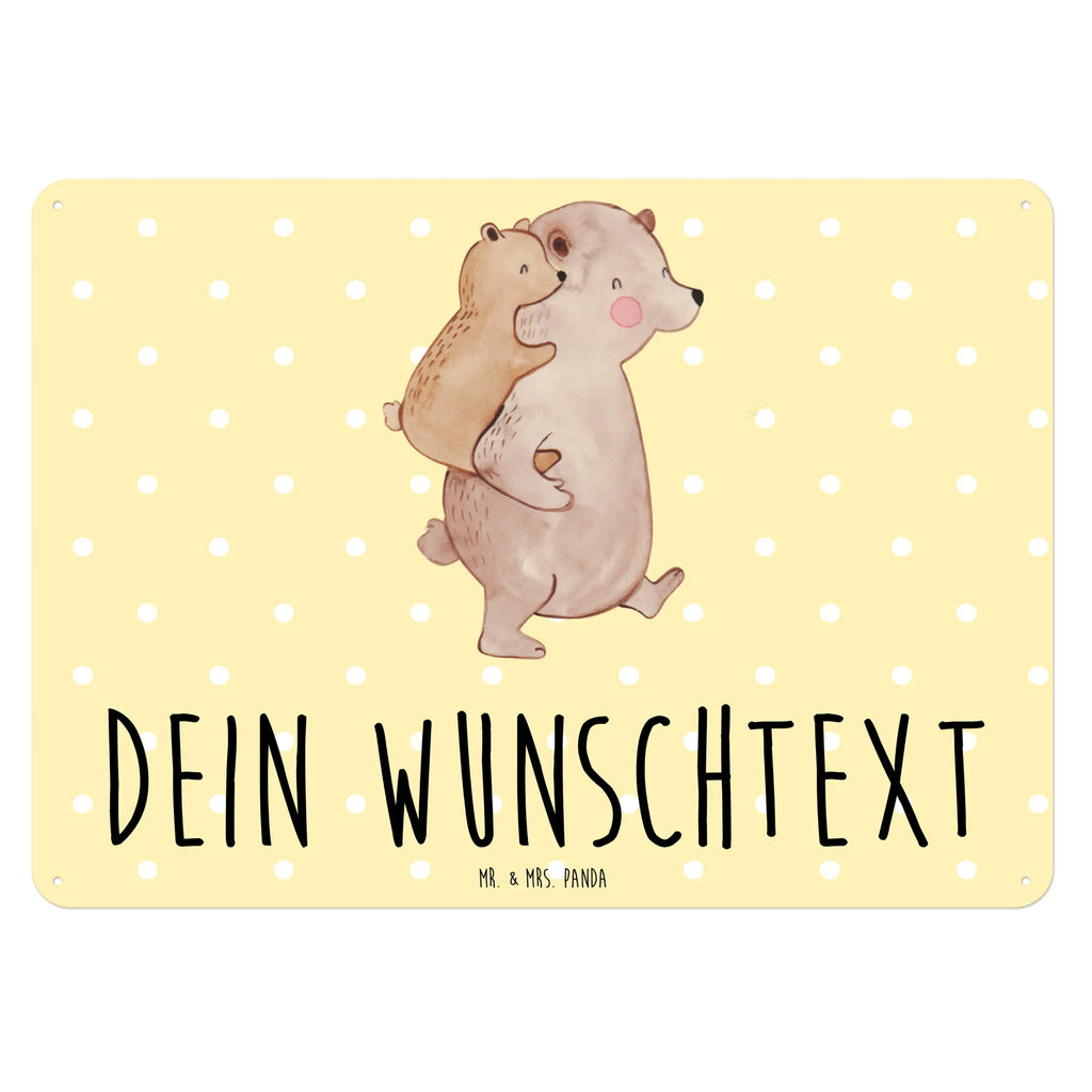 Personalisiertes Blechschild Papa Bär Blechschild, Metallschild, Geschenk Schild, Schild, Magnet-Metall-Schild, Deko Schild, Wandschild, Wand-Dekoration, Türschild, Familie, Vatertag, Muttertag, Bruder, Schwester, Mama, Papa, Oma, Opa, Geschenk, Vater, Papi, Vati, Onkel, Geburtstag