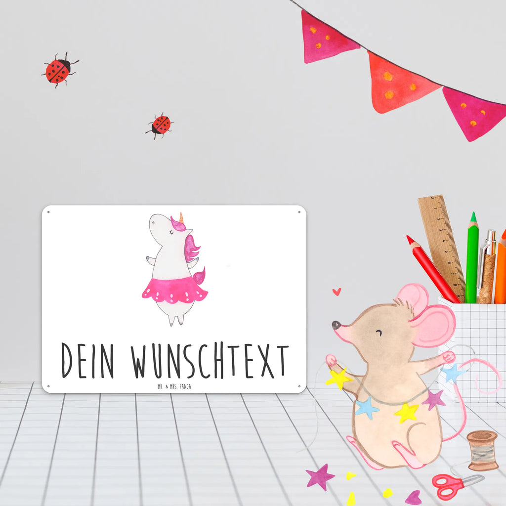 Personalisiertes Blechschild Einhorn Ballerina Blechschild, Metallschild, Geschenk Schild, Schild, Magnet-Metall-Schild, Deko Schild, Wandschild, Wand-Dekoration, Türschild, Einhorn, Einhörner, Einhorn Deko, Pegasus, Unicorn, Tanzen, Ballerina, Party, Wohnung, Spaß, Feiern, Geburtstag, Tänzerin, Lebenslust, Lebensfreude