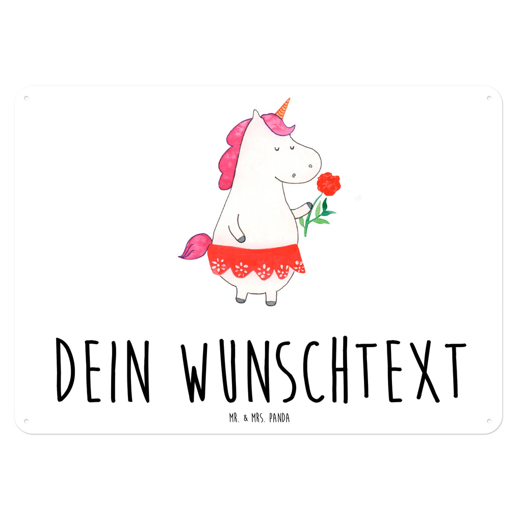 Personalisiertes Blechschild Einhorn Dame Blechschild, Metallschild, Geschenk Schild, Schild, Magnet-Metall-Schild, Deko Schild, Wandschild, Wand-Dekoration, Türschild, Einhorn, Einhörner, Einhorn Deko, Pegasus, Unicorn, Dame, Lady, feine Dame, Freundin, Frau, Bachelor, Bachelorette, Abfuhr, Schluss machen, Trennung