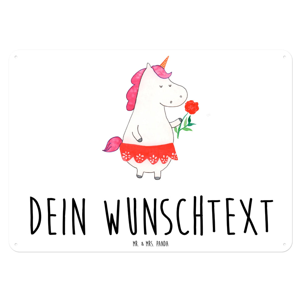 Personalisiertes Blechschild Einhorn Dame Blechschild, Metallschild, Geschenk Schild, Schild, Magnet-Metall-Schild, Deko Schild, Wandschild, Wand-Dekoration, Türschild, Einhorn, Einhörner, Einhorn Deko, Pegasus, Unicorn, Dame, Lady, feine Dame, Freundin, Frau, Bachelor, Bachelorette, Abfuhr, Schluss machen, Trennung