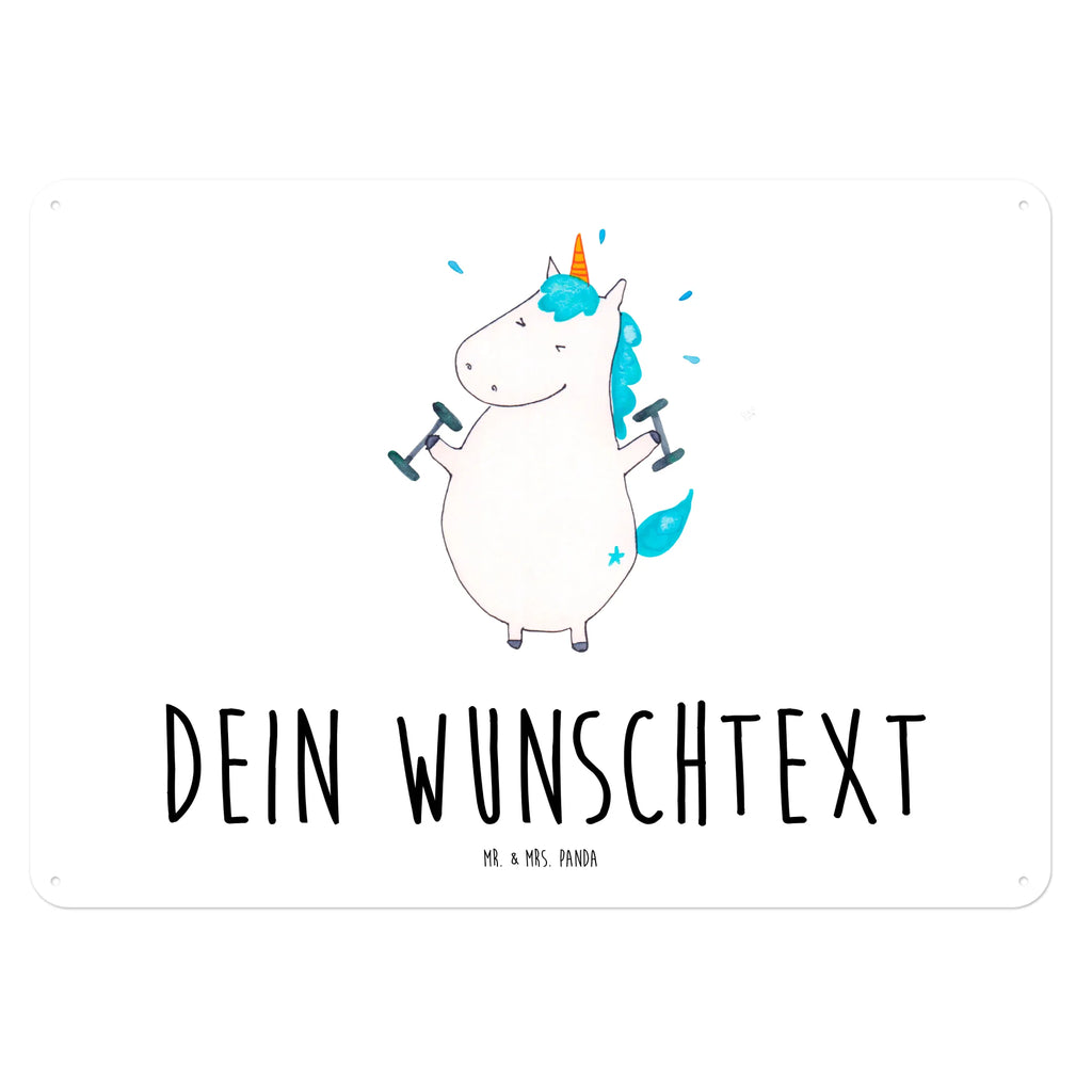 Personalisiertes Blechschild Einhorn Fitness Blechschild, Metallschild, Geschenk Schild, Schild, Magnet-Metall-Schild, Deko Schild, Wandschild, Wand-Dekoration, Türschild, Einhorn, Einhörner, Einhorn Deko, Pegasus, Unicorn, Gym, Fitness, Fitnessstudio, Diät, Abnehmen, Sport, Pumpen, Geräte, Sixpack