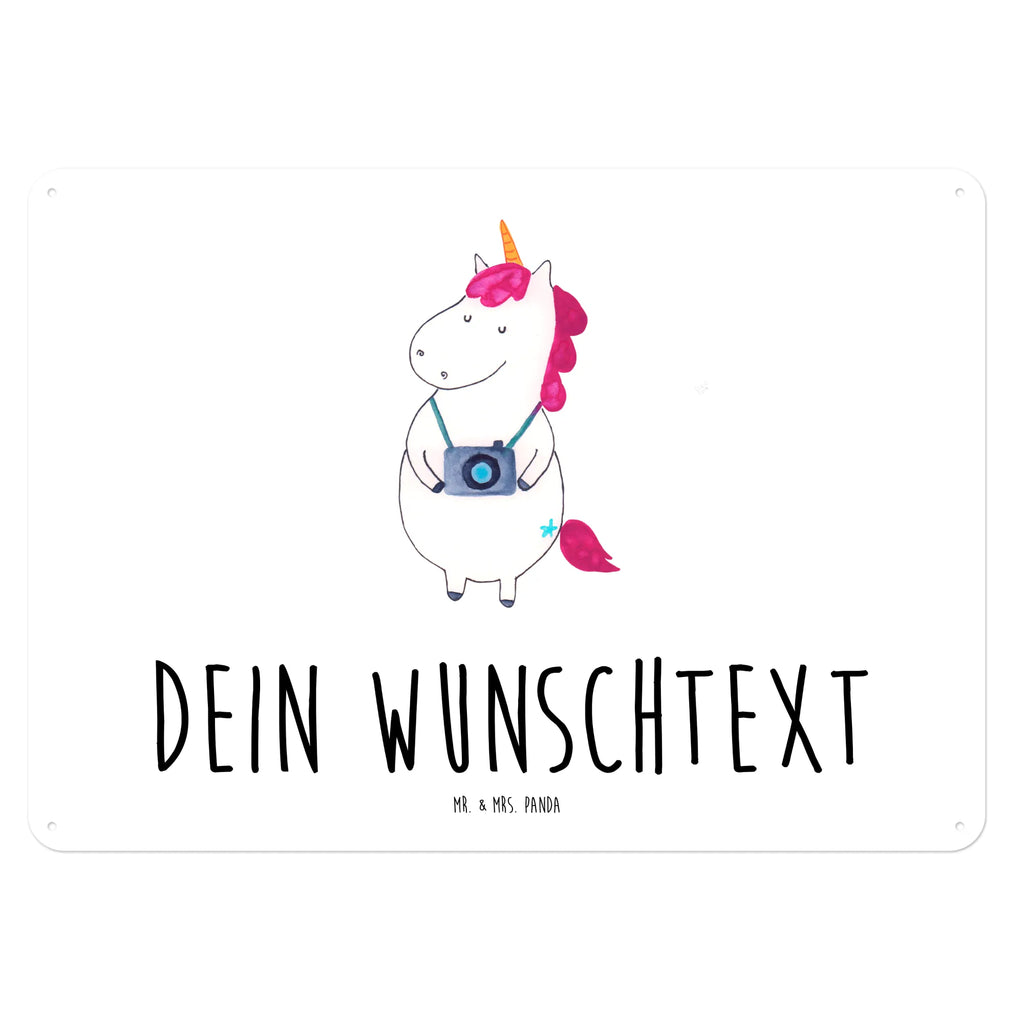 Personalisiertes Blechschild Einhorn Fotograf Blechschild, Metallschild, Geschenk Schild, Schild, Magnet-Metall-Schild, Deko Schild, Wandschild, Wand-Dekoration, Türschild, Einhorn, Einhörner, Einhorn Deko, Pegasus, Unicorn, Fotograf, Fotografie, Kamera, Reisen, Weltreise, Weltenbummler, Urlaub, Tourist, Kurztrip, Reise, Städtereise