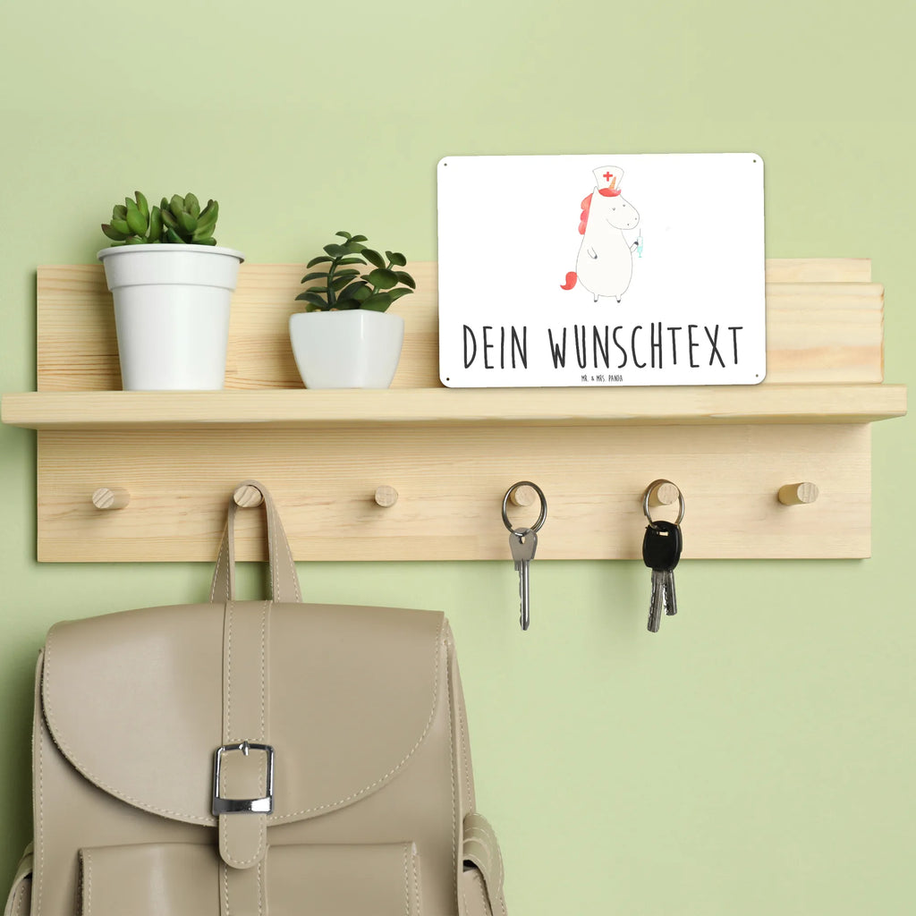 Personalisiertes Blechschild Einhorn Krankenschwester Blechschild, Metallschild, Geschenk Schild, Schild, Magnet-Metall-Schild, Deko Schild, Wandschild, Wand-Dekoration, Türschild, Einhorn, Einhörner, Einhorn Deko, Pegasus, Unicorn, Krankenschwester Geschenk, Krankenpfleger Geschenk, Krankenpflegerin, Krankenschwester Dankeschön, Krankenhaus, Ärztin Geschenk