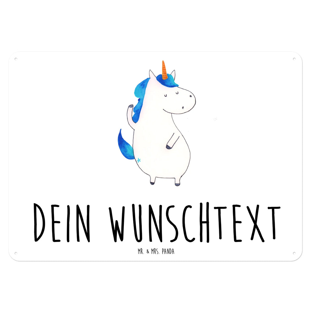 Personalisiertes Blechschild Einhorn Mann Blechschild, Metallschild, Geschenk Schild, Schild, Magnet-Metall-Schild, Deko Schild, Wandschild, Wand-Dekoration, Türschild, Einhorn, Einhörner, Einhorn Deko, Unicorn, cool, Mann, Freundin, Familie, bester Freund, BFF, Party, hübsch, beste