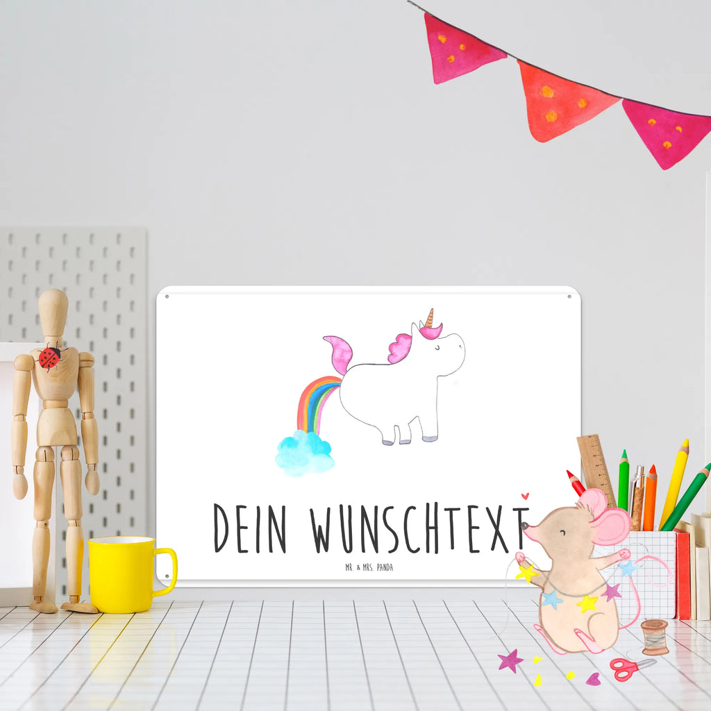 Personalisiertes Blechschild Einhorn Pupsend Blechschild, Metallschild, Geschenk Schild, Schild, Magnet-Metall-Schild, Deko Schild, Wandschild, Wand-Dekoration, Türschild, Einhorn, Einhörner, Einhorn Deko, Pegasus, Unicorn, Pups, Regenbogen, Glitzer, Einhornpower, Erwachsenwerden, Spaß, lustig, Freundin