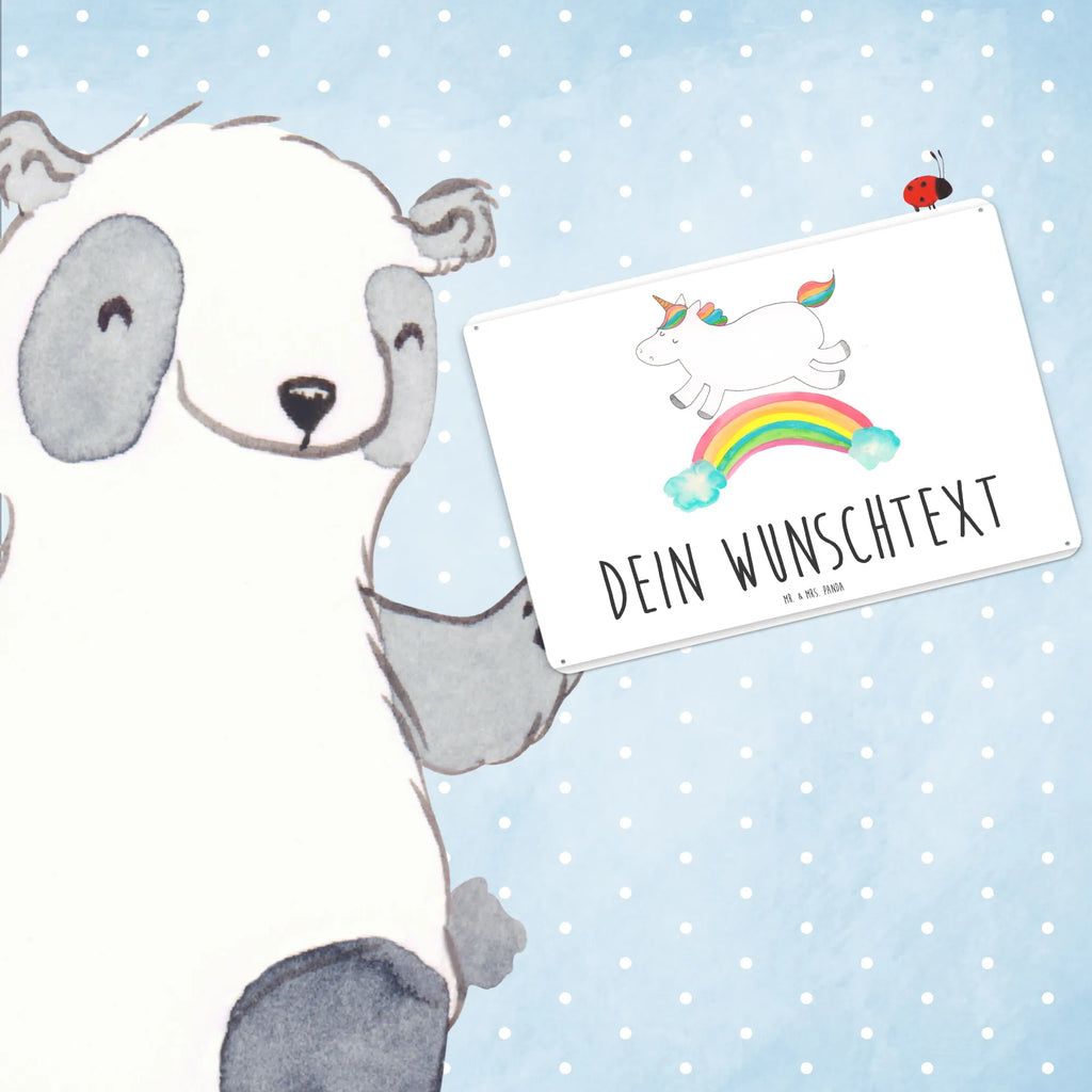 Personalisiertes Blechschild Einhorn Regenbogen Blechschild, Metallschild, Geschenk Schild, Schild, Magnet-Metall-Schild, Deko Schild, Wandschild, Wand-Dekoration, Türschild, Einhorn, Einhörner, Einhorn Deko, Pegasus, Unicorn, Regenbogen, Glitzer, Einhornpower, Erwachsenwerden, Einhornautobahn