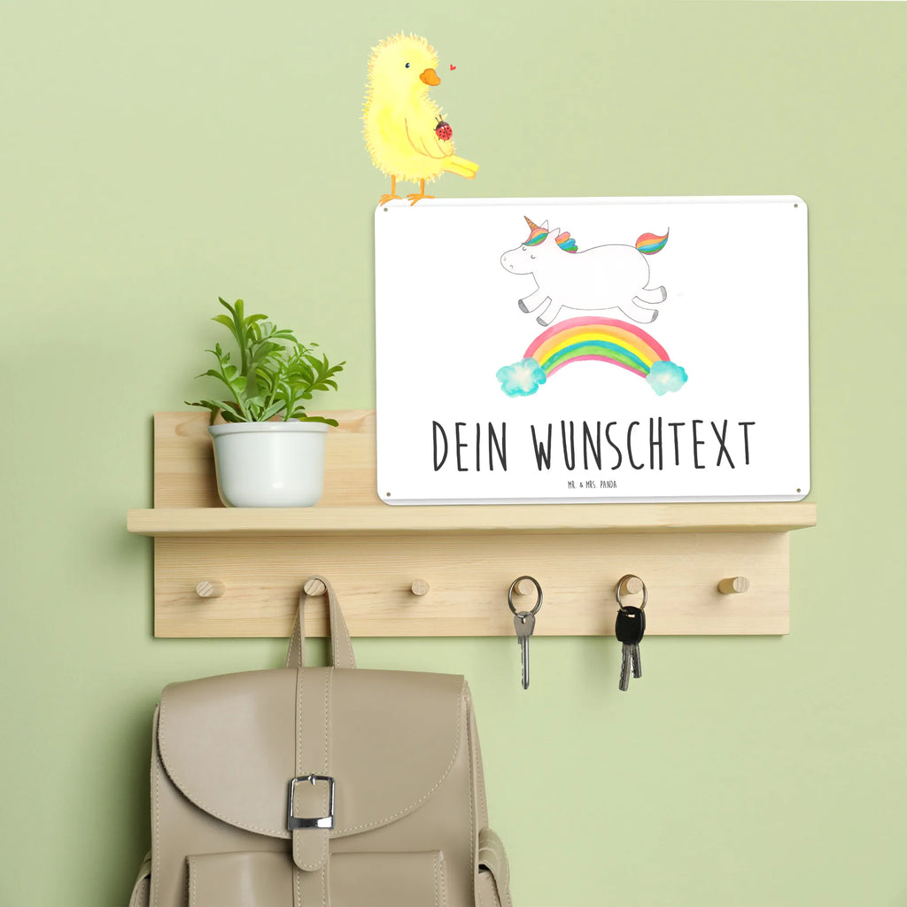 Personalisiertes Blechschild Einhorn Regenbogen Blechschild, Metallschild, Geschenk Schild, Schild, Magnet-Metall-Schild, Deko Schild, Wandschild, Wand-Dekoration, Türschild, Einhorn, Einhörner, Einhorn Deko, Pegasus, Unicorn, Regenbogen, Glitzer, Einhornpower, Erwachsenwerden, Einhornautobahn