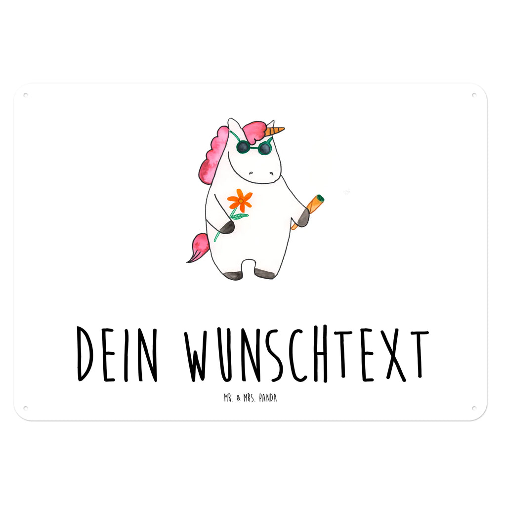 Personalisiertes Blechschild Einhorn Woodstock Blechschild, Metallschild, Geschenk Schild, Schild, Magnet-Metall-Schild, Deko Schild, Wandschild, Wand-Dekoration, Türschild, Einhorn, Einhörner, Einhorn Deko, Unicorn, Kiffen, Joint, Zigarette, Alkohol, Party, Spaß. lustig, witzig, Woodstock