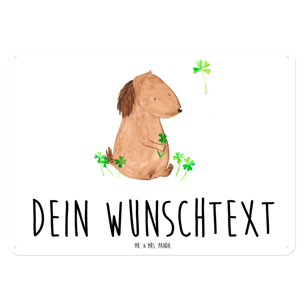 Personalisiertes Blechschild Hund Kleeblatt Blechschild, Metallschild, Geschenk Schild, Schild, Magnet-Metall-Schild, Deko Schild, Wandschild, Wand-Dekoration, Türschild, Hund, Hundemotiv, Haustier, Hunderasse, Tierliebhaber, Hundebesitzer, Sprüche, Kleeblatt, Glück, Tagträume, Motivation, Neuanfang, Geschenk, Glücksbringer, Selbstliebe, Achtsamkeit