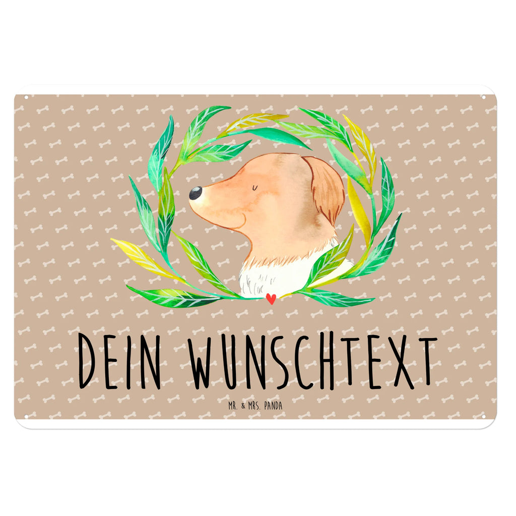 Personalisiertes Blechschild Hund Blumen Blechschild, Metallschild, Geschenk Schild, Schild, Magnet-Metall-Schild, Deko Schild, Wandschild, Wand-Dekoration, Türschild, Hund, Hundemotiv, Haustier, Hunderasse, Tierliebhaber, Hundebesitzer, Sprüche, Ranke, Therapie, Selbsttherapie, Hundeliebe, Hundeglück, Hunde