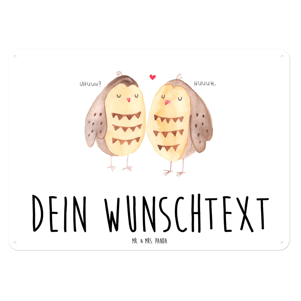 Personalisiertes Blechschild Eulen Liebe Blechschild, Metallschild, Geschenk Schild, Schild, Magnet-Metall-Schild, Deko Schild, Wandschild, Wand-Dekoration, Türschild, Eule, Eule Deko, Liebe, Hochzeit Spruch, Owl, All you need is love, Liebe Spruch, Freundin Geschenk, Freund, Wortspiel lustig