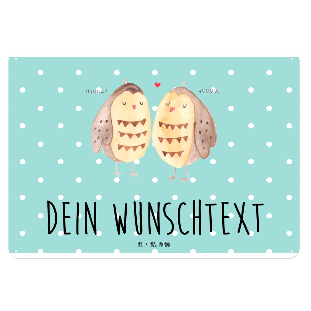 Personalisiertes Blechschild Eulen Liebe Blechschild, Metallschild, Geschenk Schild, Schild, Magnet-Metall-Schild, Deko Schild, Wandschild, Wand-Dekoration, Türschild, Eule, Eule Deko, Liebe, Hochzeit Spruch, Owl, All you need is love, Liebe Spruch, Freundin Geschenk, Freund, Wortspiel lustig