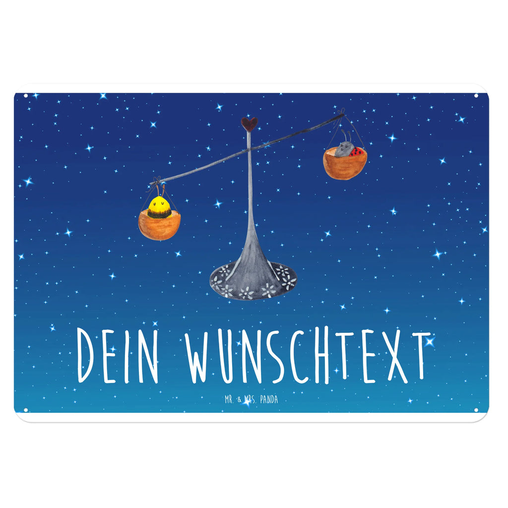 Personalisiertes Blechschild Sternzeichen Waage Blechschild, Metallschild, Geschenk Schild, Schild, Magnet-Metall-Schild, Deko Schild, Wandschild, Wand-Dekoration, Türschild, Tierkreiszeichen, Sternzeichen, Horoskop, Astrologie, Aszendent, Waage, Waage Geschenk, Waage Sternzeichen, Geschenk Oktober, Geschenk September, Geburtstag Oktober, Geburtstag September, Gleichgewicht, Marienkäfer, Hummel, Biene