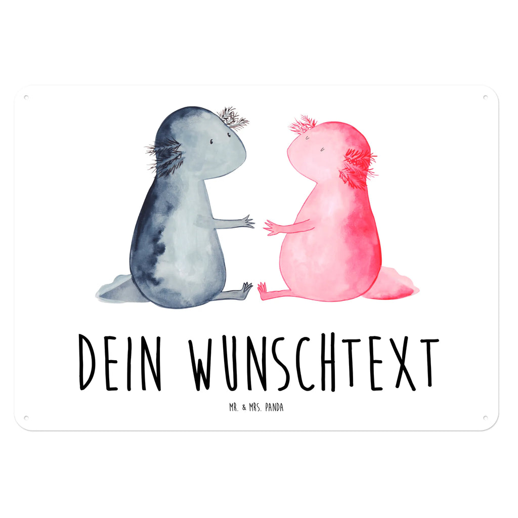 Personalisiertes Blechschild Axolotl Liebe Blechschild, Metallschild, Geschenk Schild, Schild, Magnet-Metall-Schild, Deko Schild, Wandschild, Wand-Dekoration, Türschild, Axolotl, Molch, Axolot, Schwanzlurch, Lurch, Lurche, Liebe, große Liebe, Liebesbeweis, Freund, Verlobter, Ehemann, Jahrestag, Valentinstag