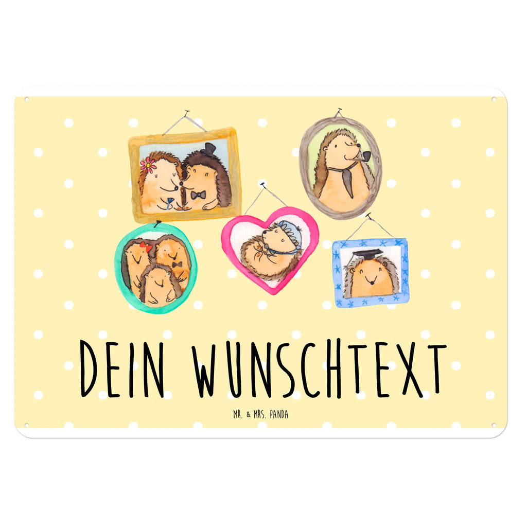 Personalisiertes Blechschild Igel Familie Blechschild, Metallschild, Geschenk Schild, Schild, Magnet-Metall-Schild, Deko Schild, Wandschild, Wand-Dekoration, Türschild, Familie, Vatertag, Muttertag, Bruder, Schwester, Mama, Papa, Oma, Opa, Liebe, Igel, Bilder, Zusammenhalt, Glück