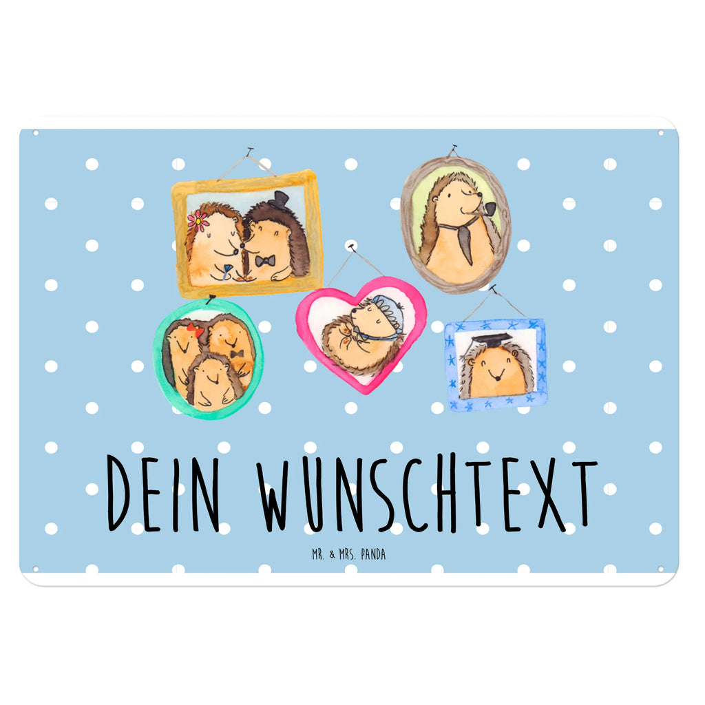 Personalisiertes Blechschild Igel Familie Blechschild, Metallschild, Geschenk Schild, Schild, Magnet-Metall-Schild, Deko Schild, Wandschild, Wand-Dekoration, Türschild, Familie, Vatertag, Muttertag, Bruder, Schwester, Mama, Papa, Oma, Opa, Liebe, Igel, Bilder, Zusammenhalt, Glück