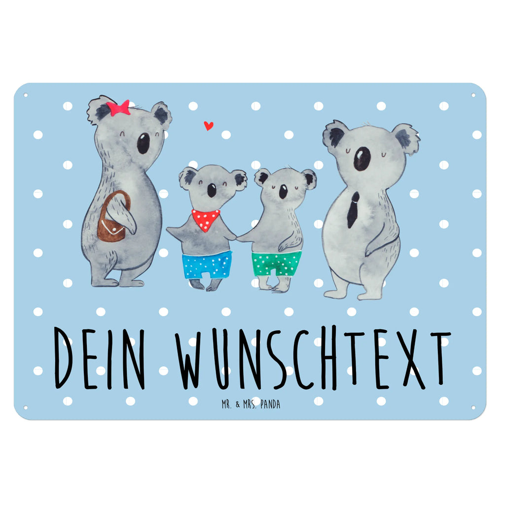 Personalisiertes Blechschild Koala Familie zwei Blechschild, Metallschild, Geschenk Schild, Schild, Magnet-Metall-Schild, Deko Schild, Wandschild, Wand-Dekoration, Türschild, Familie, Vatertag, Muttertag, Bruder, Schwester, Mama, Papa, Oma, Opa, Koala, Koalabär, beste Familie, Familienzeit, Familienleben, Koalafamilie, Lieblingsfamilie