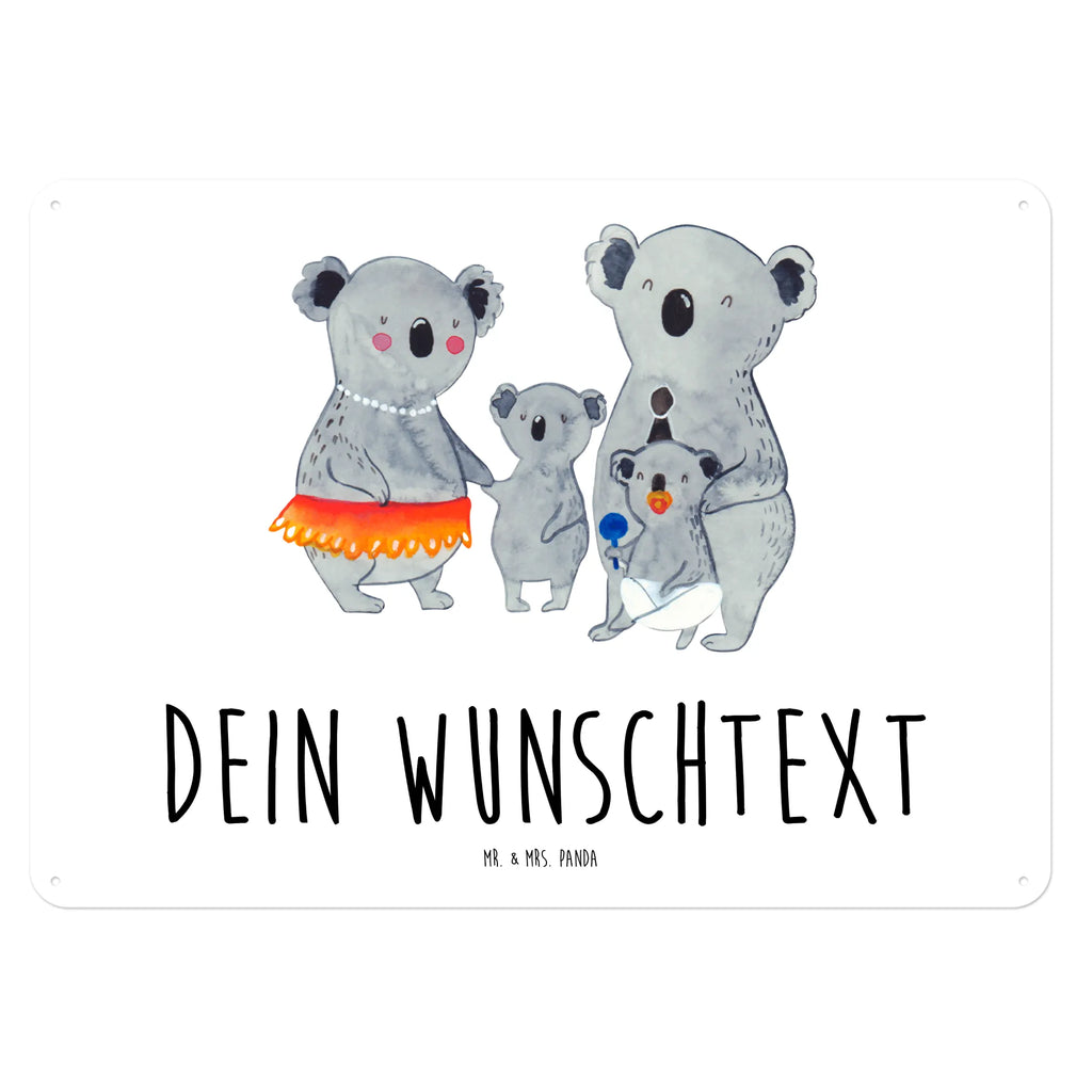 Personalisiertes Blechschild Koala Familie Blechschild, Metallschild, Geschenk Schild, Schild, Magnet-Metall-Schild, Deko Schild, Wandschild, Wand-Dekoration, Türschild, Familie, Vatertag, Muttertag, Bruder, Schwester, Mama, Papa, Oma, Opa, Koala, Koalas, Family, Kinder, Geschwister, Familienleben