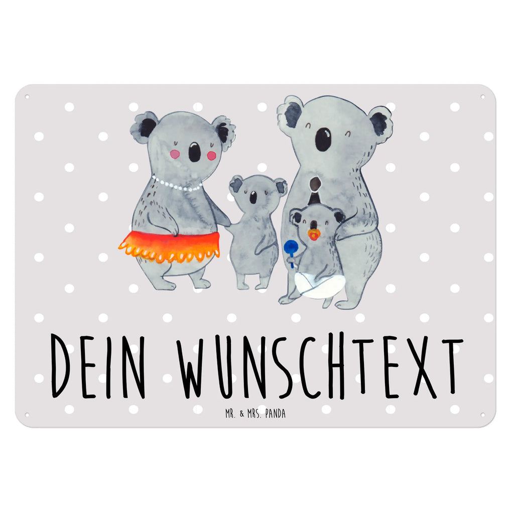 Personalisiertes Blechschild Koala Familie Blechschild, Metallschild, Geschenk Schild, Schild, Magnet-Metall-Schild, Deko Schild, Wandschild, Wand-Dekoration, Türschild, Familie, Vatertag, Muttertag, Bruder, Schwester, Mama, Papa, Oma, Opa, Koala, Koalas, Family, Kinder, Geschwister, Familienleben