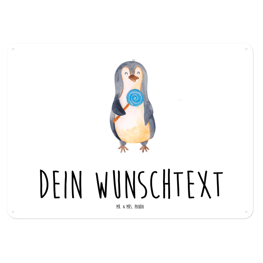 Personalisiertes Blechschild Pinguin Lolli Blechschild, Metallschild, Geschenk Schild, Schild, Magnet-Metall-Schild, Deko Schild, Wandschild, Wand-Dekoration, Türschild, Pinguin, Pinguine, Lolli, Süßigkeiten, Blödsinn, Spruch, Rebell, Gauner, Ganove, Rabauke