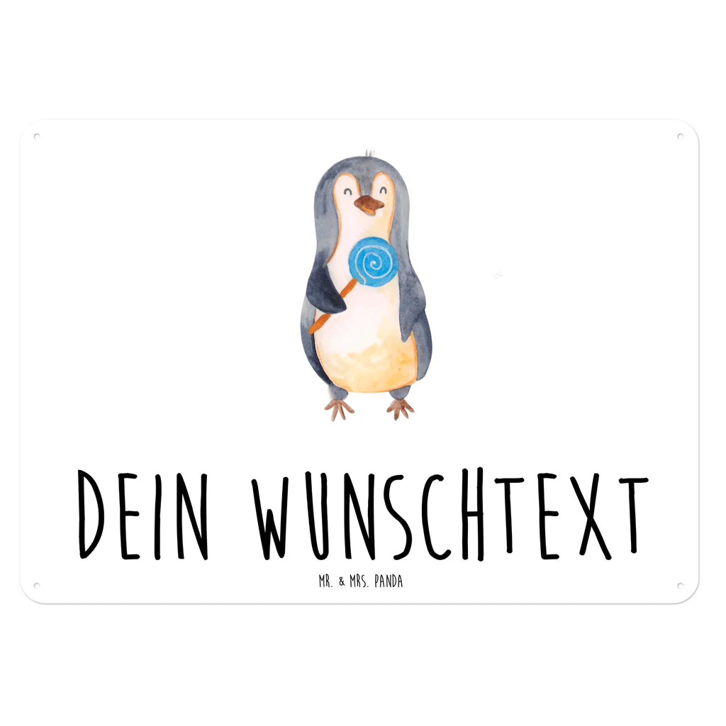 Personalisiertes Blechschild Pinguin Lolli Blechschild, Metallschild, Geschenk Schild, Schild, Magnet-Metall-Schild, Deko Schild, Wandschild, Wand-Dekoration, Türschild, Pinguin, Pinguine, Lolli, Süßigkeiten, Blödsinn, Spruch, Rebell, Gauner, Ganove, Rabauke