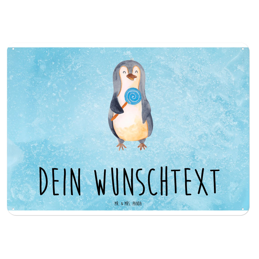 Personalisiertes Blechschild Pinguin Lolli Blechschild, Metallschild, Geschenk Schild, Schild, Magnet-Metall-Schild, Deko Schild, Wandschild, Wand-Dekoration, Türschild, Pinguin, Pinguine, Lolli, Süßigkeiten, Blödsinn, Spruch, Rebell, Gauner, Ganove, Rabauke