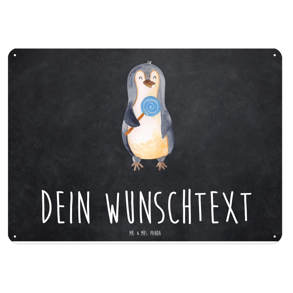 Personalisiertes Blechschild Pinguin Lolli Blechschild, Metallschild, Geschenk Schild, Schild, Magnet-Metall-Schild, Deko Schild, Wandschild, Wand-Dekoration, Türschild, Pinguin, Pinguine, Lolli, Süßigkeiten, Blödsinn, Spruch, Rebell, Gauner, Ganove, Rabauke