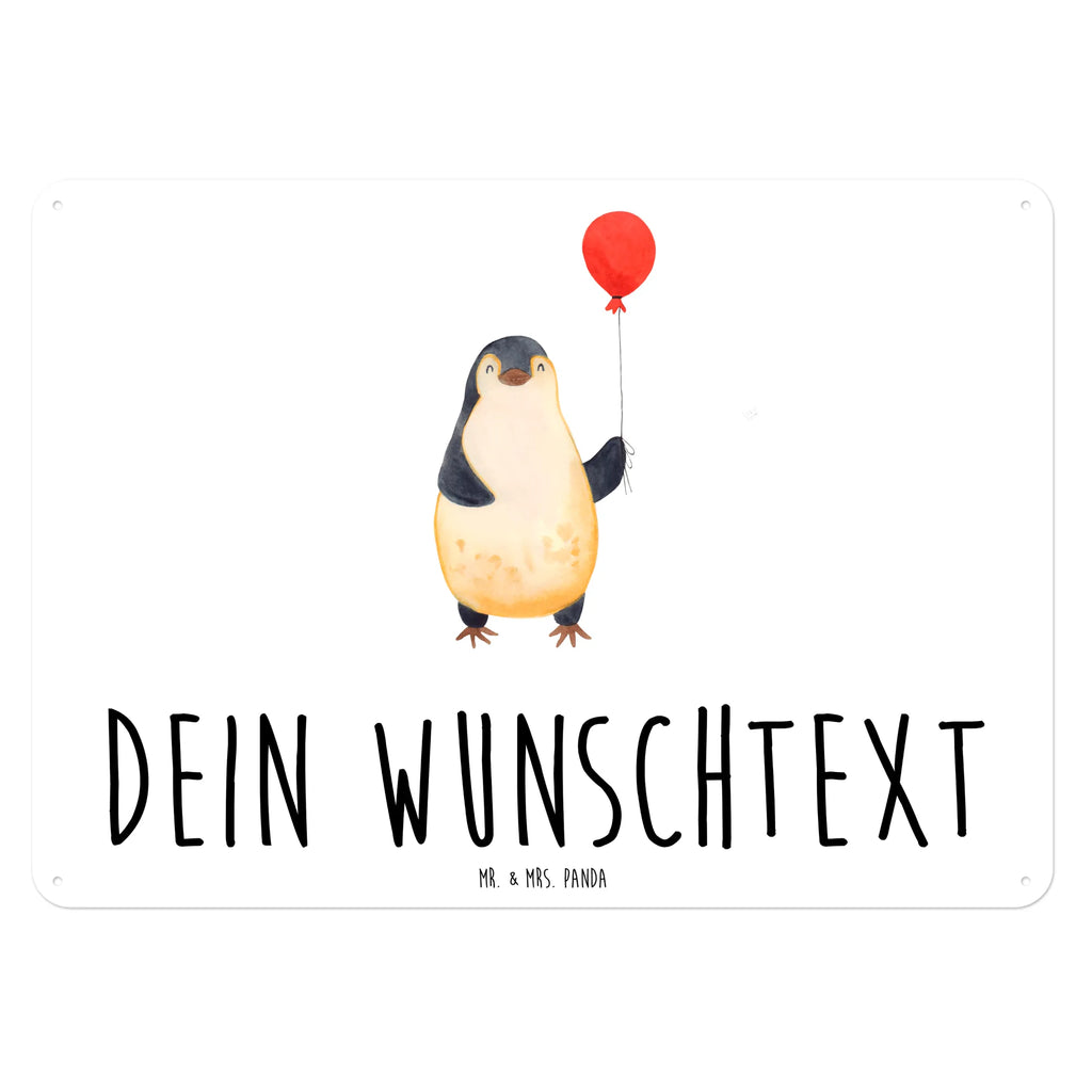 Personalisiertes Blechschild Pinguin Luftballon Blechschild, Metallschild, Geschenk Schild, Schild, Magnet-Metall-Schild, Deko Schild, Wandschild, Wand-Dekoration, Türschild, Pinguin, Pinguine, Luftballon, Tagträume, Lebenslust, Geschenk Freundin, Geschenkidee, beste Freundin, Motivation, Neustart, neues Leben, Liebe, Glück